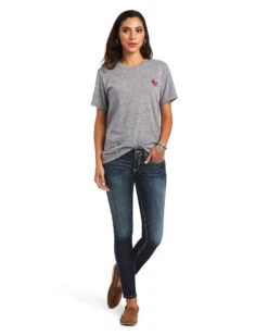 Ariat Women's Singing The Blues Tee -Ladies Western Cowboy Shop ARI202206 0103 S22 WMS WEST 10040511 full