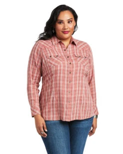 Ariat Women's REAL Antique Thunderbird Shirt -Ladies Western Cowboy Shop ARI202206 0109 S22 WMS WEST 10039844 front plus