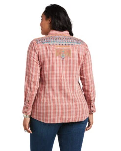 Ariat Women's REAL Antique Thunderbird Shirt -Ladies Western Cowboy Shop ARI202206 0113 S22 WMS WEST 10039844 back plus