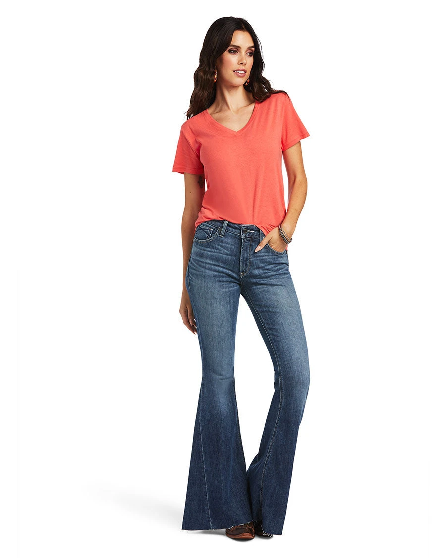 Ariat Women's R.E.A.L. High Rise Kalani Extreme Flare Jeans 5 Ariat Women's R.E.A.L. High Rise Kalani Extreme Flare Jeans - Image 3