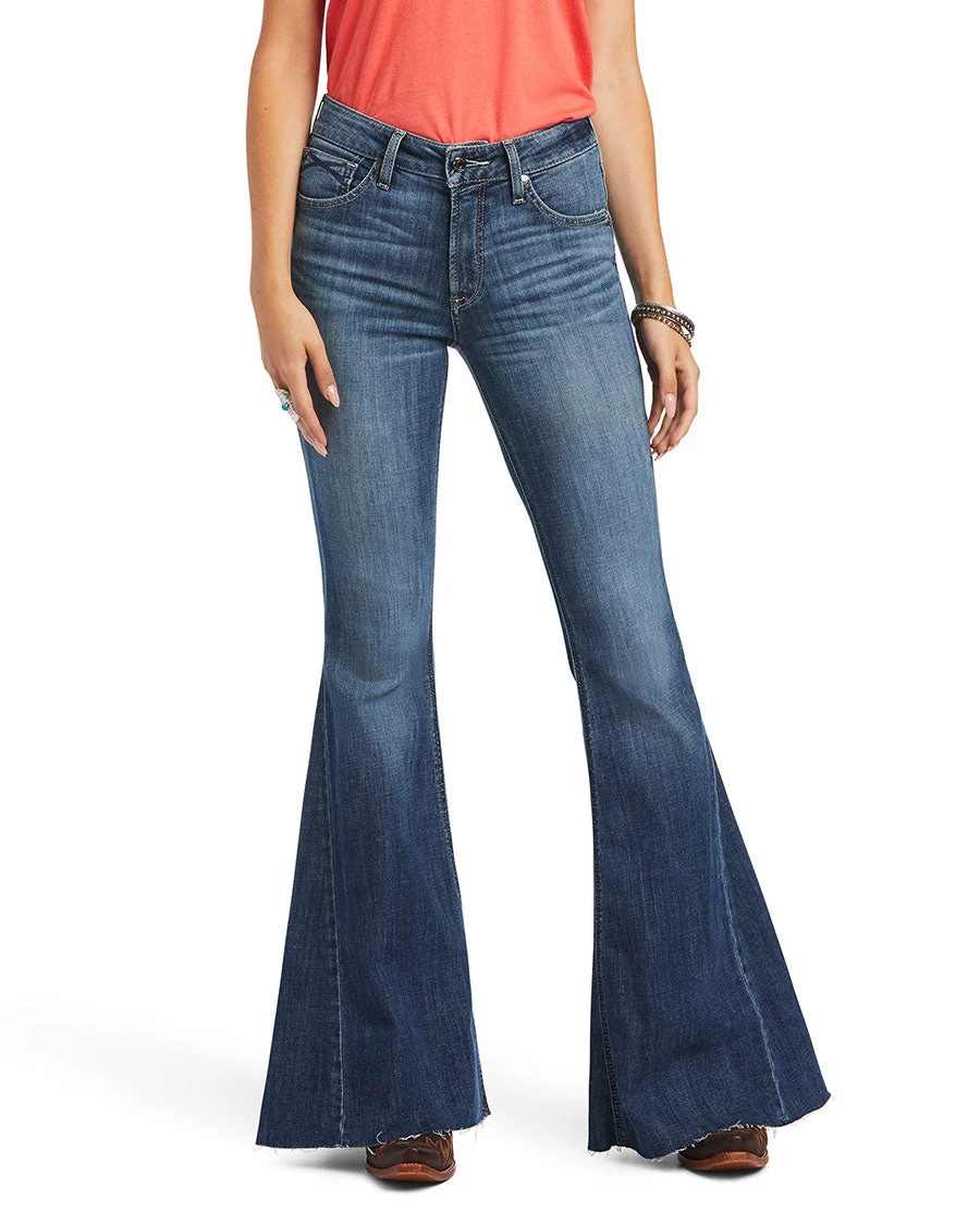 Ariat Women's R.E.A.L. High Rise Kalani Extreme Flare Jeans 3 Ariat Women's R.E.A.L. High Rise Kalani Extreme Flare Jeans