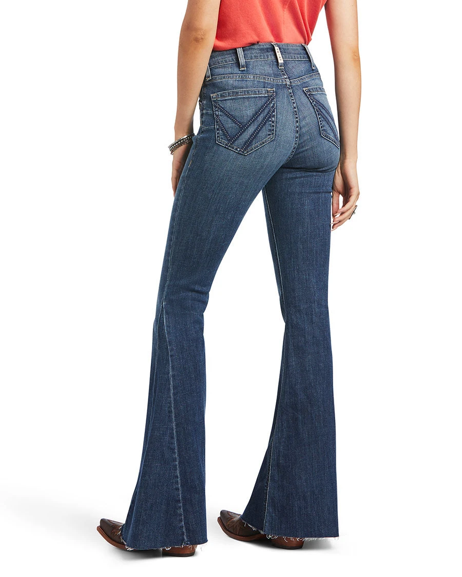 Ariat Women's R.E.A.L. High Rise Kalani Extreme Flare Jeans 4 Ariat Women's R.E.A.L. High Rise Kalani Extreme Flare Jeans - Image 2
