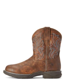 Ariat Women's Anthem Round Toe Shortie Western Boots 13 Ariat Women's Anthem Round Toe Shortie Western Boots -Ladies Western Cowboy Shop ARI202207 2 0192 F22 WMS WEST 10042422 side