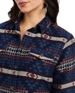 Ariat Women's Shacket Shirt Jacket -Ladies Western Cowboy Shop ARI202210 OUT 0171 F22 WMS WEST 10041576 detail01