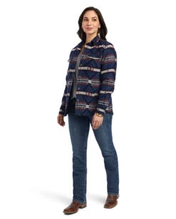 Ariat Women's Shacket Shirt Jacket -Ladies Western Cowboy Shop ARI202210 OUT 0173 F22 WMS WEST 10041576 full