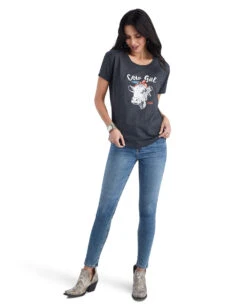 Women's Ariat Cow Gal Tee -Ladies Western Cowboy Shop ARI202210 TOPS C 0095 F22 WMS WEST 10042716 full