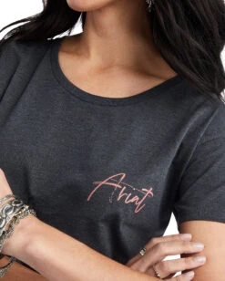 Women's Ariat Sunset Lockup Tee -Ladies Western Cowboy Shop ARI202210 TOPS C 0109 F22 WMS WEST 10042725 detail01