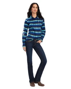 Ariat Women's Team Kirby Stretch Shirt -Ladies Western Cowboy Shop ARI202210 Tops A 0074 F22 WMS WEST 10041435 full