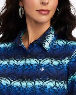 Ariat Women's Team Kirby Stretch Shirt -Ladies Western Cowboy Shop ARI202210 Tops A 0076 F22 WMS WEST 10041435 detail01