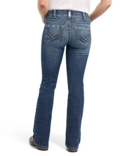 Ariat Women's R.E.A.L. Mid Rise Raquel Boot Cut Jeans 9 Ariat Women's R.E.A.L. Mid Rise Raquel Boot Cut Jeans -Ladies Western Cowboy Shop ARI202210B 0055 F22 WMS WEST 10041061 back