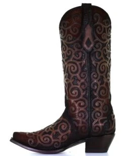 Corral Women's Overlay Embroidery Western Boots -Ladies Western Cowboy Shop C3744 0000 Layer5