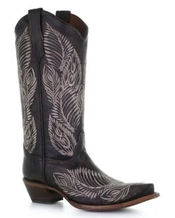 Corral Women's Circle G Feather Embroidery Western Boots