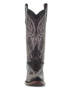 Corral Women's Circle G Feather Embroidery Western Boots -Ladies Western Cowboy Shop COR 0006 L5790c