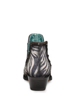 Corral Women's Zebra Print & Studs Ankle Boots 9 Corral Women's Zebra Print & Studs Ankle Boots -Ladies Western Cowboy Shop COR 0006 Z2012 boot 13
