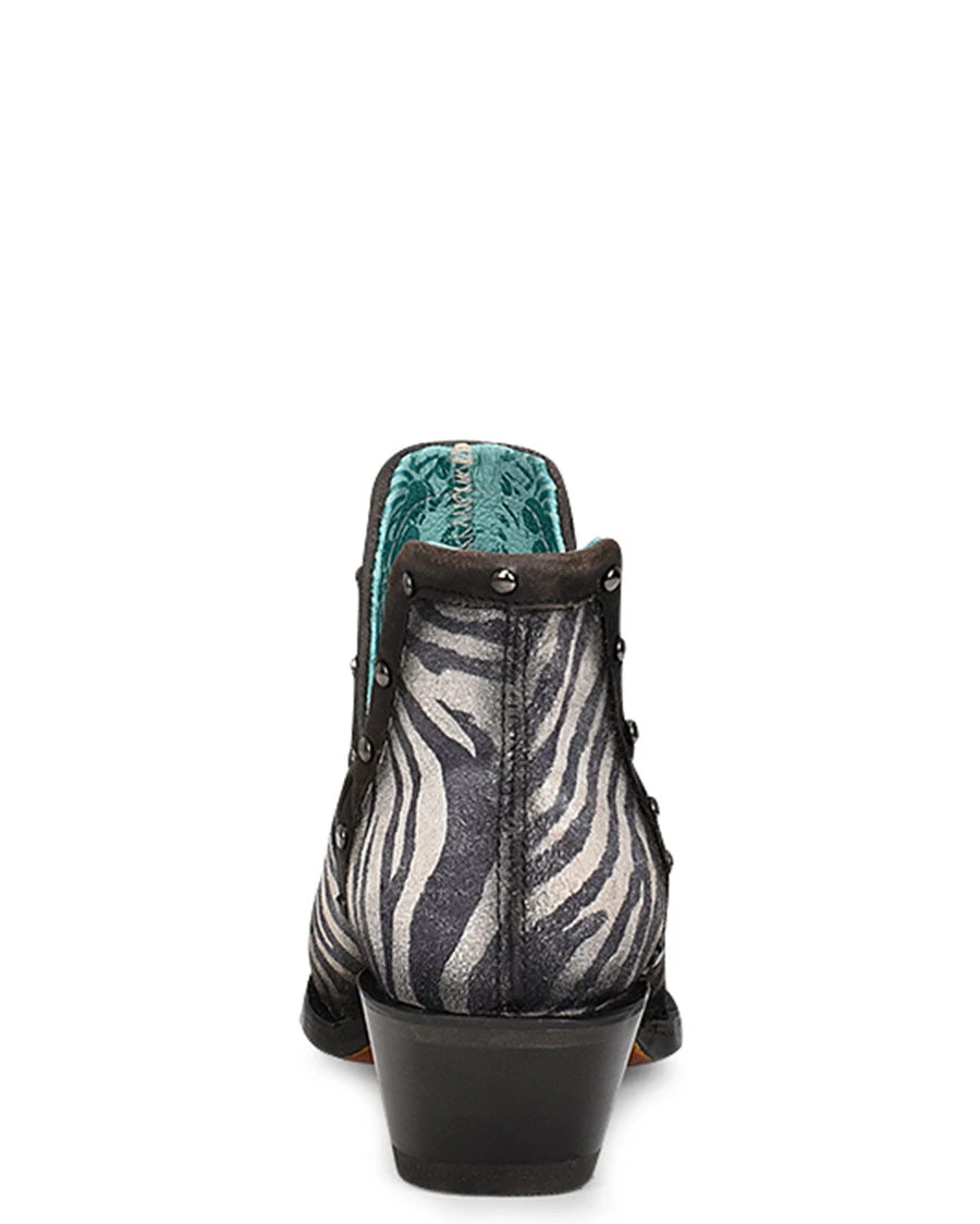 Corral Women's Zebra Print & Studs Ankle Boots 6 Corral Women's Zebra Print & Studs Ankle Boots - Image 4