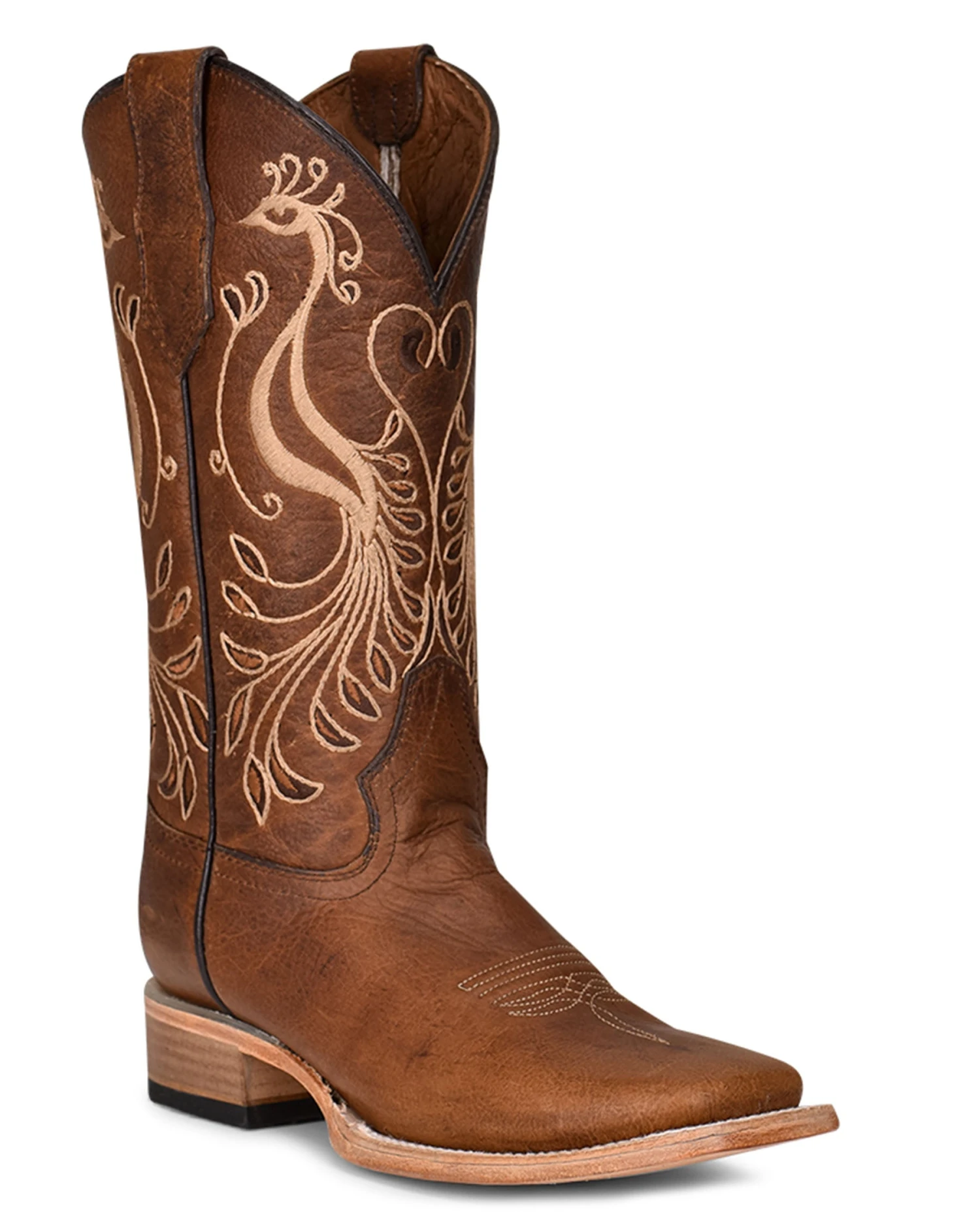 Corral Women's Circle G Peacock Embroidery Western Boots 3 Corral Women's Circle G Peacock Embroidery Western Boots