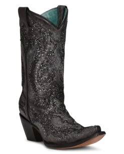 Corral Women's Black Overlay Western Boots