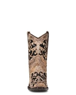 Corral Women's Brown Inlay Western Booties -Ladies Western Cowboy Shop COR 0057 A4190 boot 05