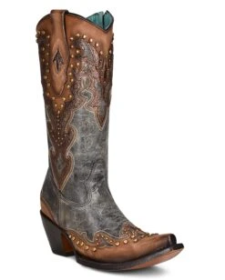 Corral Women's Almond Laser Western Boots