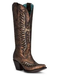 Corral Women's Bronze Embroidery Western Boots