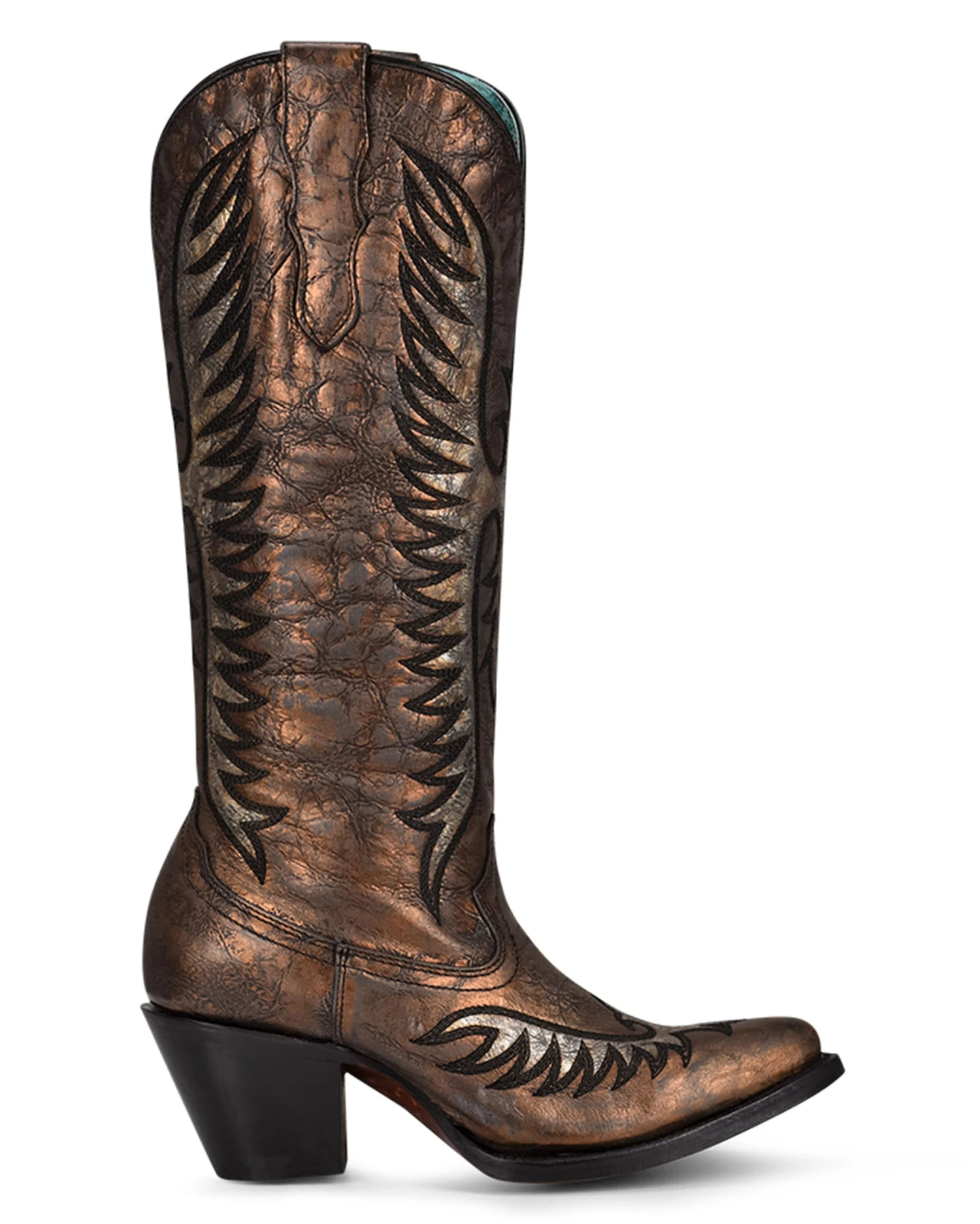 Corral Women's Bronze Embroidery Western Boots 5 Corral Women's Bronze Embroidery Western Boots - Image 3