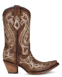 Corral Women's Overlay Studs & Crystals Western Boots -Ladies Western Cowboy Shop COR202203 0003 C3825 boot 01