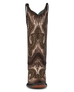 Corral Women's Overlay Embroidery & Studs Western Boots -Ladies Western Cowboy Shop COR202203 0005 C3794 boot 05