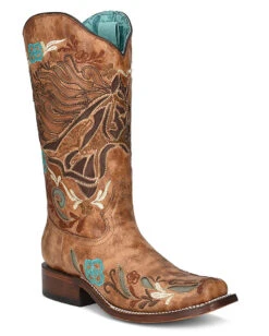 Corral Women's Iridescent Horse Inlay Western Boots