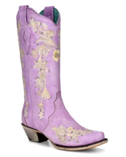 Corral Women's Flowered Embroidery Western Boots