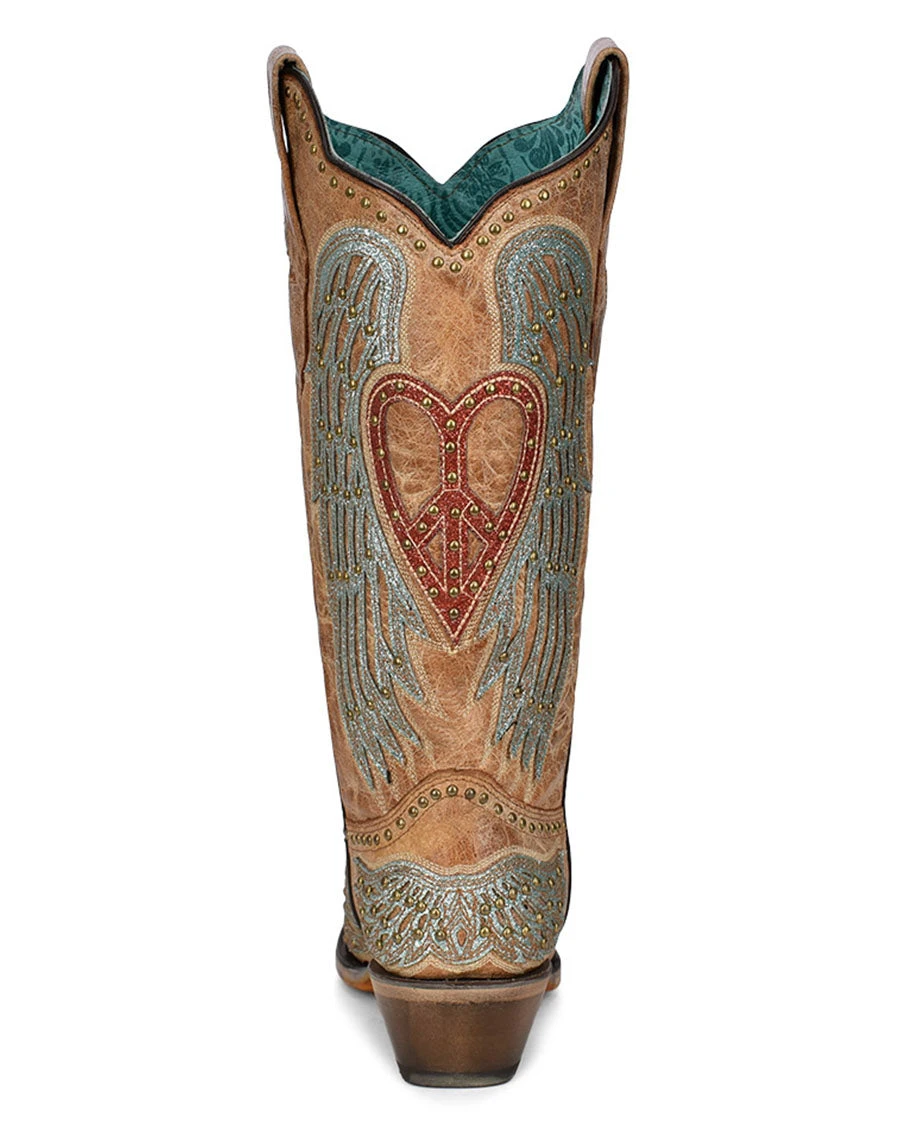 Corral Women's Heart & Wings Overlay Western Boots 7 Corral Women's Heart & Wings Overlay Western Boots - Image 5