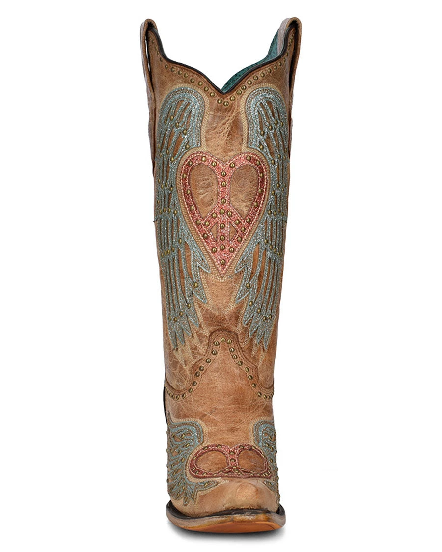 Corral Women's Heart & Wings Overlay Western Boots 6 Corral Women's Heart & Wings Overlay Western Boots - Image 4
