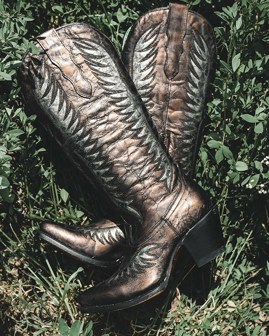 Corral Women's Bronze Embroidery Western Boots 8 Corral Women's Bronze Embroidery Western Boots - Image 6