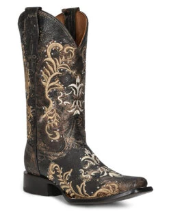 Corral Women's Embroidery & Studs Western Boots