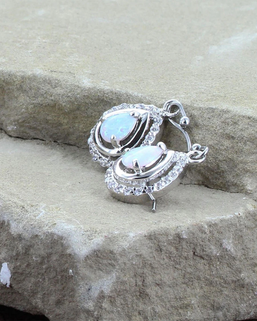 Montana Silversmiths Women's Opal Drop Earrings 4 Montana Silversmiths Women's Opal Drop Earrings - Image 2