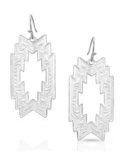 Montana Silversmiths Women's Geometric Earrings -Ladies Western Cowboy Shop ER4700 0000 ER4700