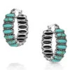 Montana Silversmiths Women's Turquoise Run Earrings -Ladies Western Cowboy Shop ER4772 0000 ER4772