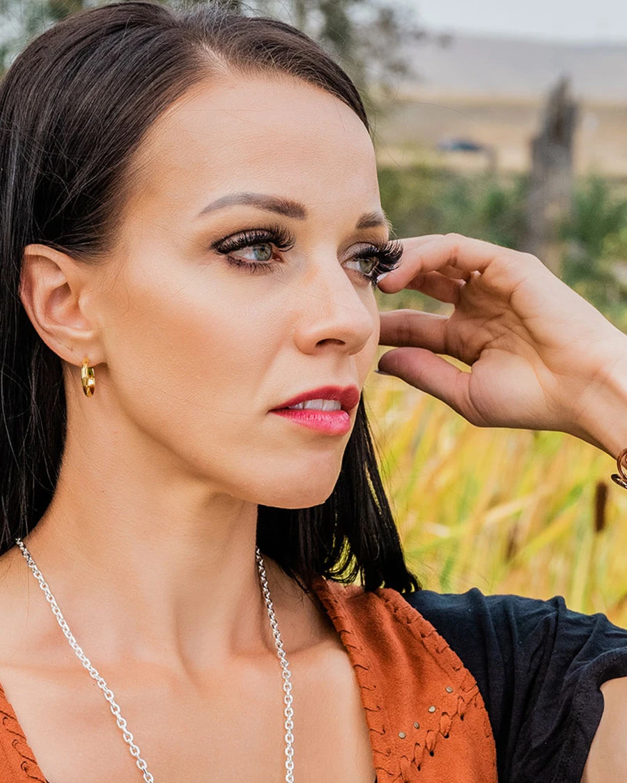 Montana Silversmiths Women's Cut Starburst Hoop Earrings 4 Montana Silversmiths Women's Cut Starburst Hoop Earrings - Image 2