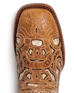 Women's Horseshoe Western Boots -Ladies Western Cowboy Shop FERRINI202202 0084 83093 15 Horseshoe AntiqueSaddle S Toe Toe 138