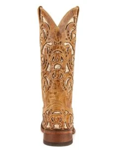 Women's Horseshoe Western Boots -Ladies Western Cowboy Shop FERRINI202202 0086 83093 15 Horseshoe AntiqueSaddle S Toe Rear 76