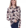 Scully Women's Cow Print Blouse -Ladies Western Cowboy Shop HC715 0000 HC715 preview