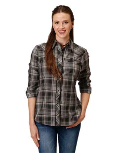 ROPER Women's Embroidered Yoke Long Sleeve Shirt