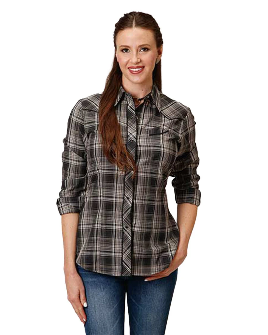 ROPER Women's Embroidered Yoke Long Sleeve Shirt 3 ROPER Women's Embroidered Yoke Long Sleeve Shirt