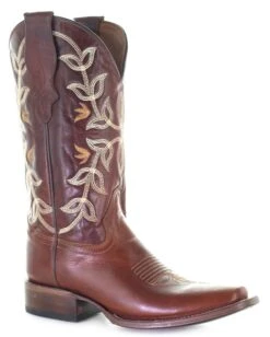Corral Women's Circle G Floral Embroidery Western Boots