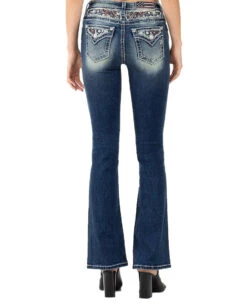 Women's Lifted Star Spangled Mid-Rise Bootcut Jeans