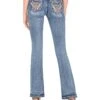 Women's Floral Journey Bootcut Jeans -Ladies Western Cowboy Shop M3718B 0006 Layer1