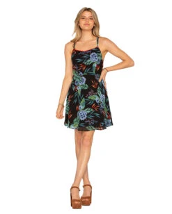 Ladies Western Cowboy Shop 31 Women's Floral Waterfall Mini Dress