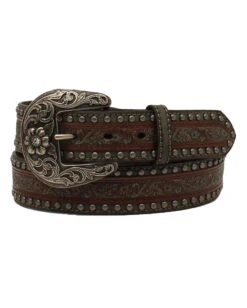 Nocona Women's Overlay Studs Belt
