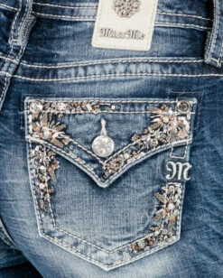 Women's Floral Memories Bootcut Jeans -Ladies Western Cowboy Shop MMJ 2 0041 M3834B M751 E