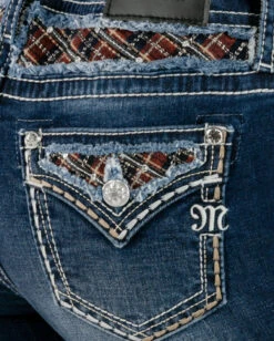 Women's Plaid Nights Bootcut Jeans 10 Women's Plaid Nights Bootcut Jeans -Ladies Western Cowboy Shop MMJ 2 0064 M3823B D1004 E