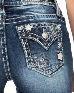 Women's Star Spangled Shorts -Ladies Western Cowboy Shop MMJ 0022 M3859H D